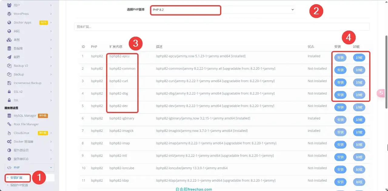如何通过CyberPanel面板成功安装PHP扩展？